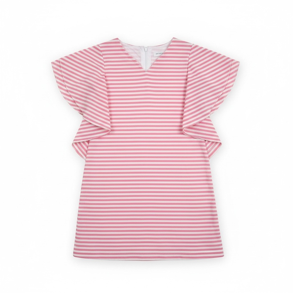Girls Pink Striped Kids Dress